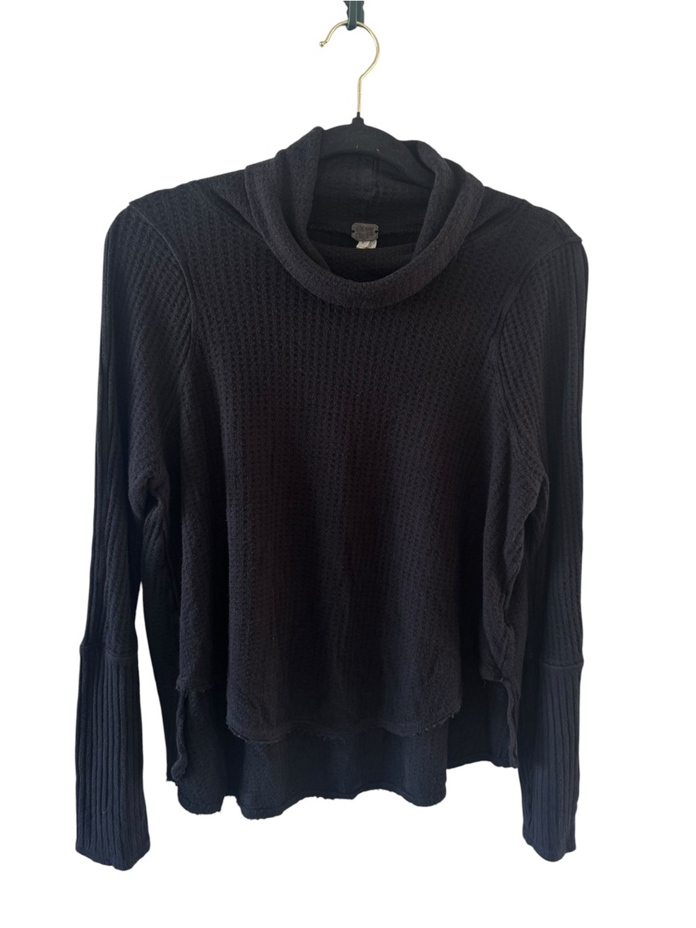 We the free waffle knit long sleeve top